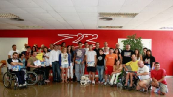 L'equip paralímpic de natació, boccia i tennis taula al CAR de Sant Cugat