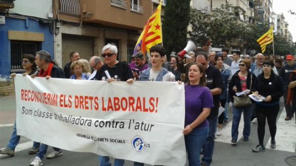 La lluita per reconquerir els drets laborals centra la manifestació de l'1 de Maig