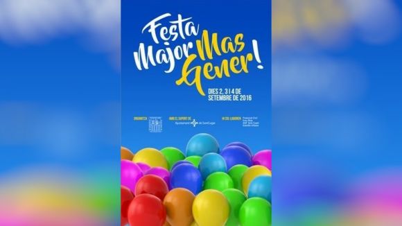 La festa major de Mas Gener arriba al barri amb noves activitats els propers dies 2, 3 i 4 de setembre