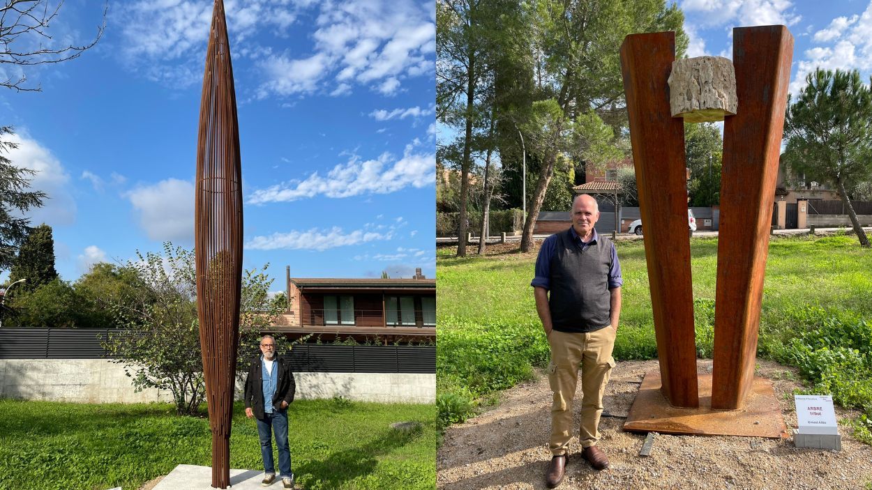 La Biennal d'Escultura 'Valldoreix dels Somnis' premia les obres 'Arbre tribut' i 'Xiprer'