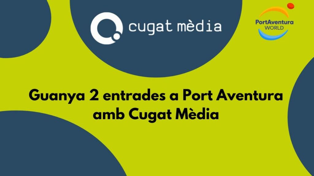 Alt: Cugat Mèdia participa a la Fira d'Entitats de la Festa de Tardor regalant entrades per Port Aventura