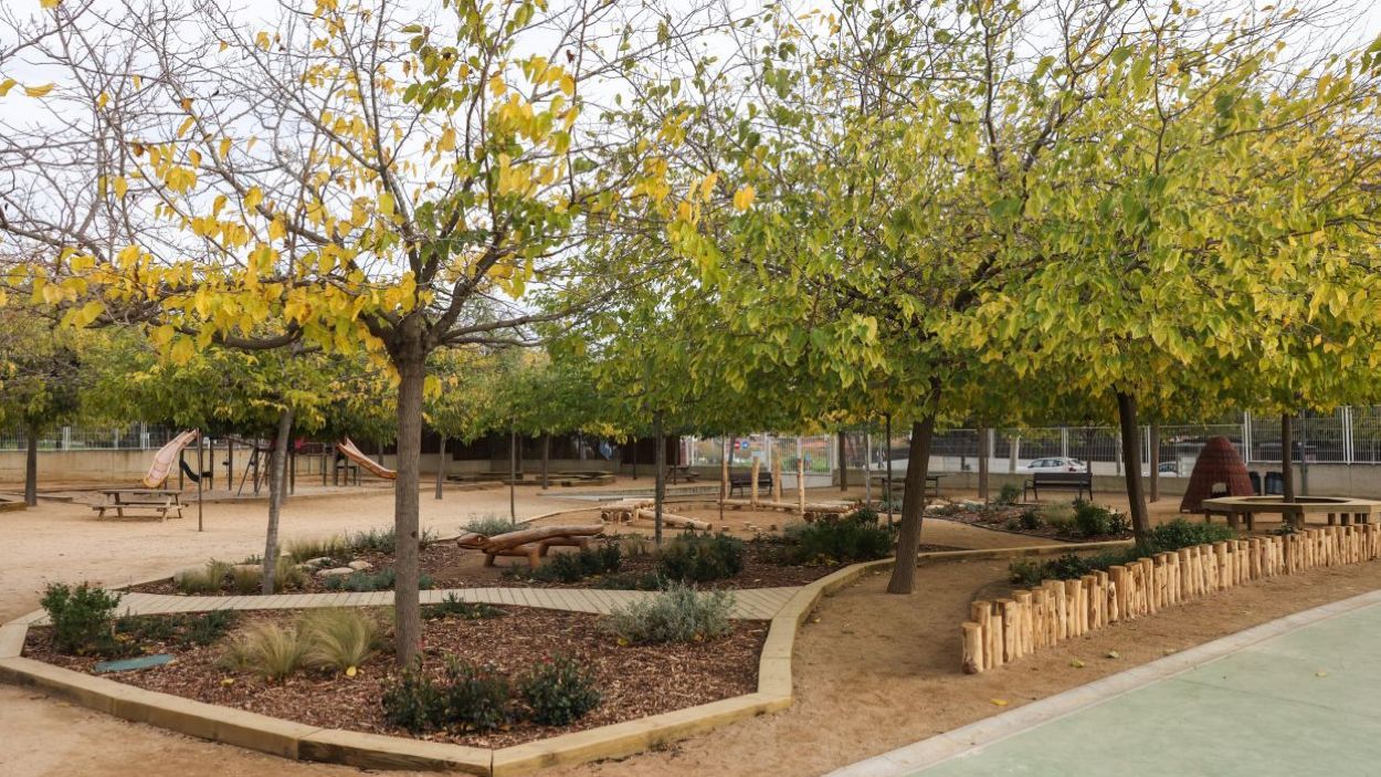 L'escola Ciutat d'Alba compta amb un nou pati més verd