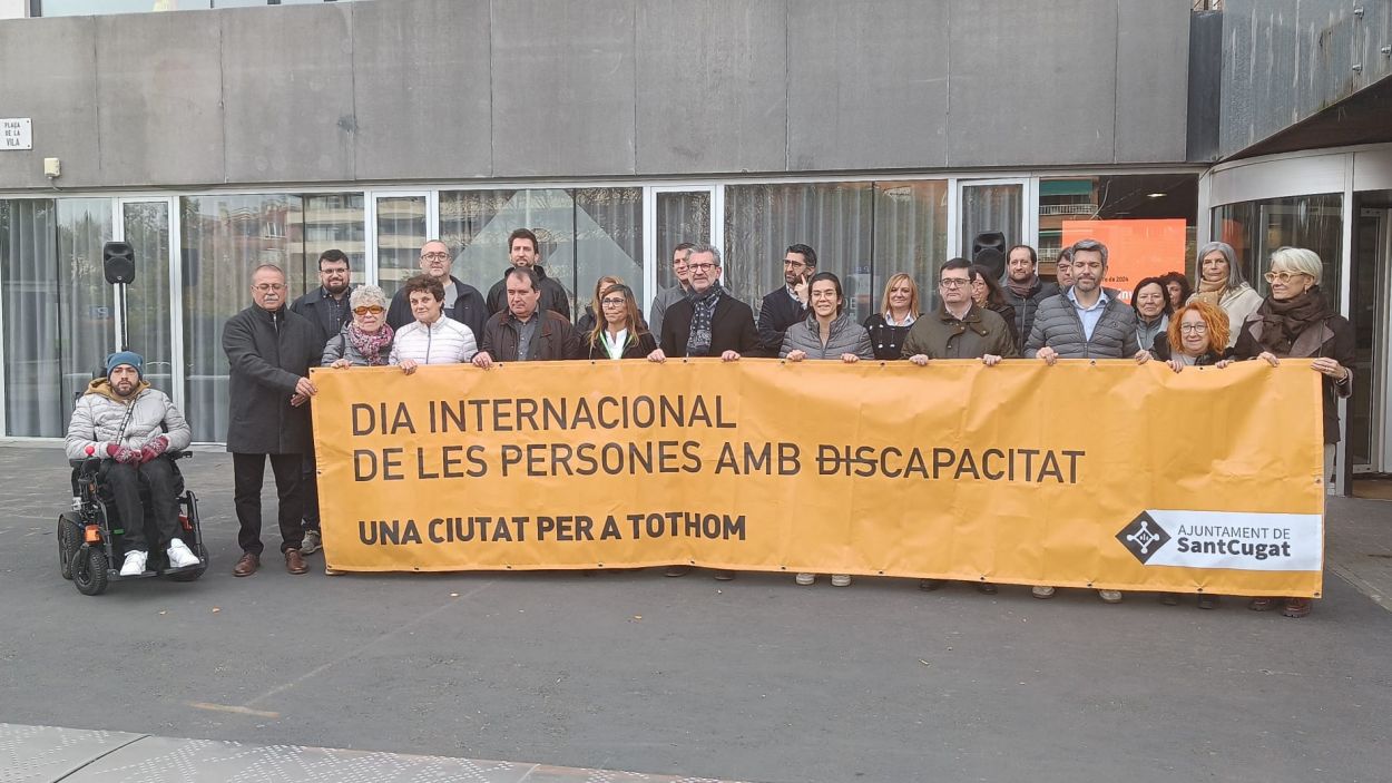 Les persones amb discapacitat visual reivindiquen els seus drets en un entorn 