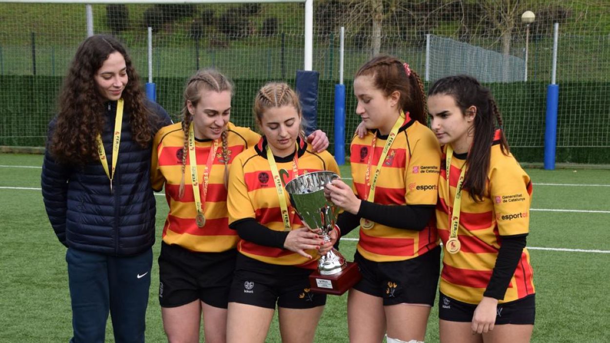 Cinc jugadores del Rugby Sant Cugat, campiones d'Espanya sub 19