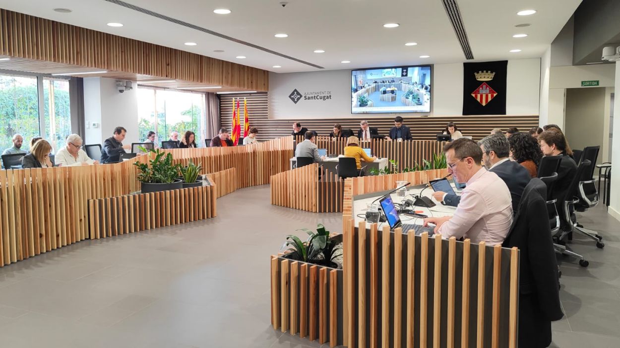 Així ha estat el ple de febrer de Sant Cugat: 5 mocions aprovades i 7 rebutjades