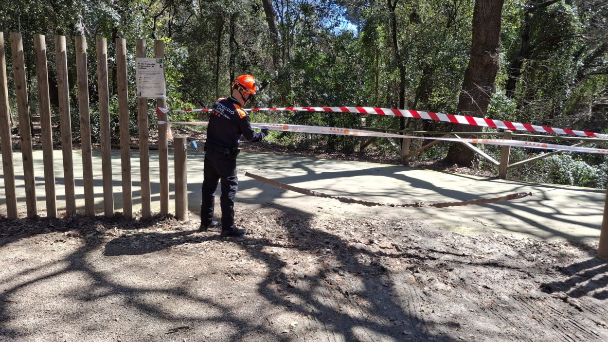 Afectacions de la ventada a Sant Cugat