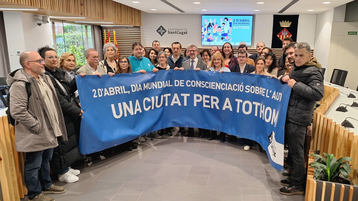 Sant Cugat reforça i referma el suport al dia mundial de la conscienciació sobre l'autisme