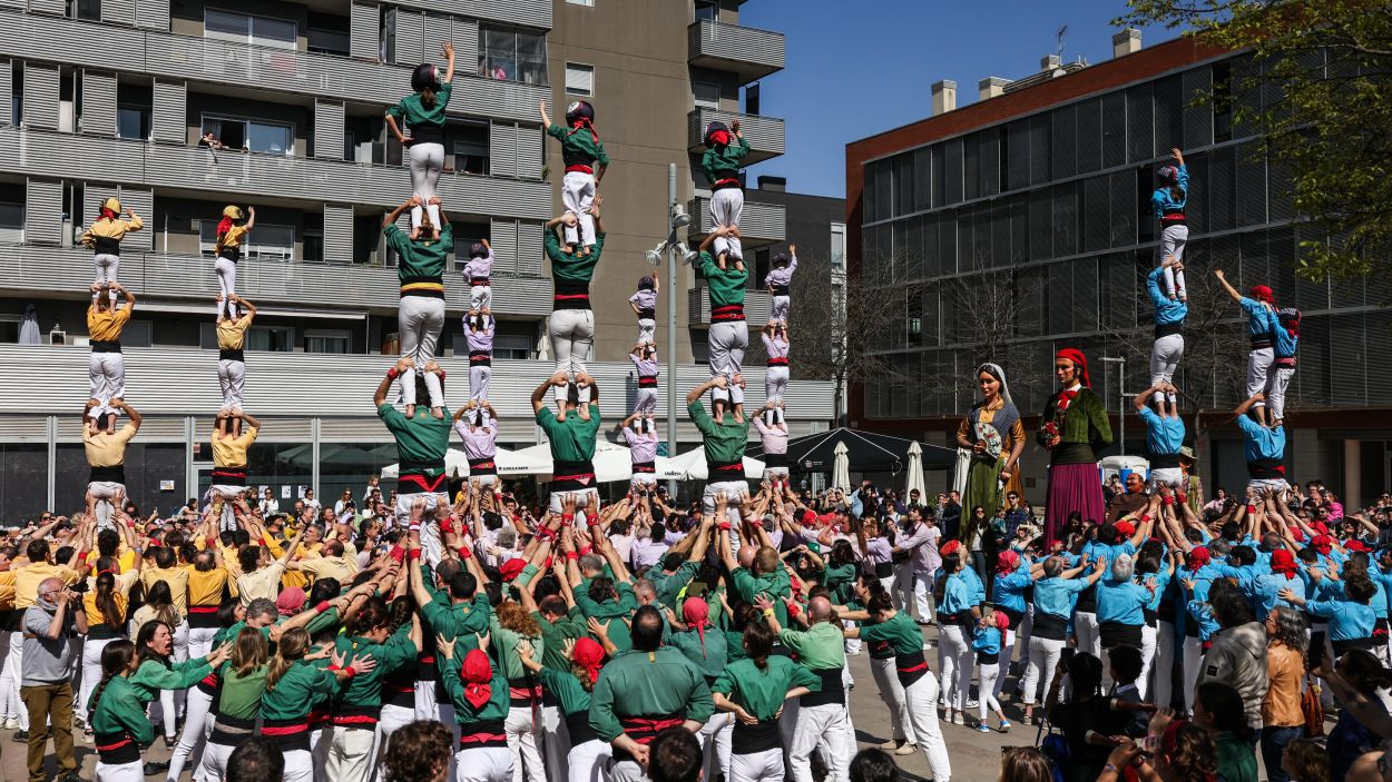 Les imatges de la Diada de Volpelleres dels Castellers de Sant Cugat