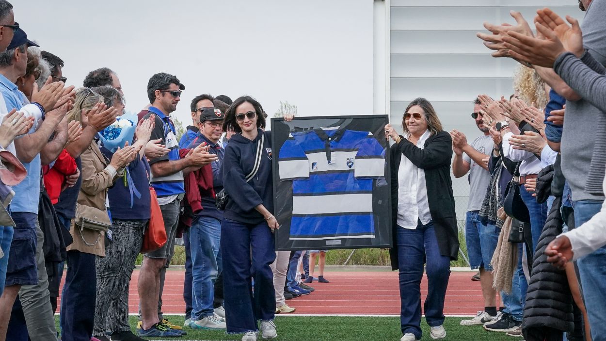 El Rugby Sant Cugat ret homenatge a 'Peewee' amb una brillant victòria davant l'Hernani