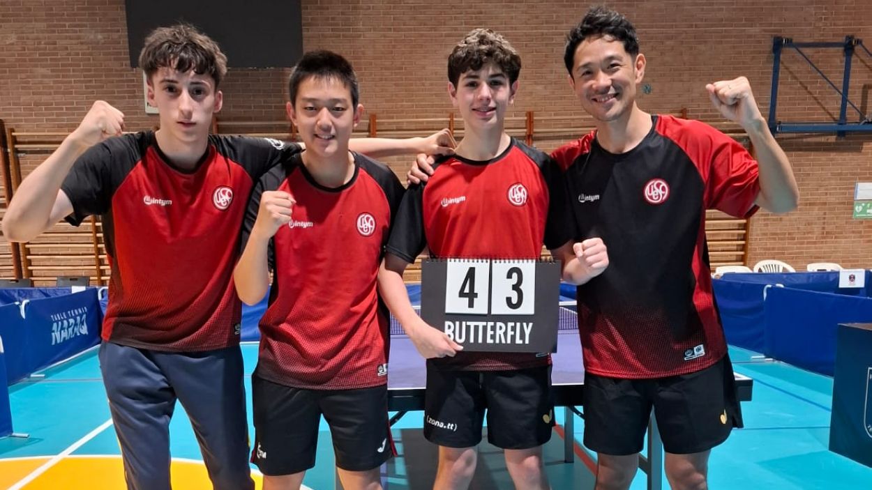 Èxit històric: la UESC de tennis taula puja a Divisió d'Honor, segona categoria estatal