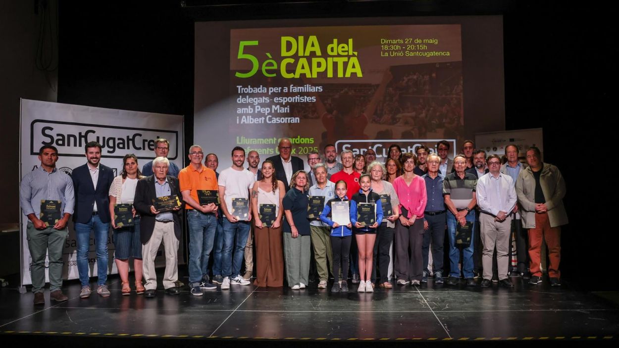 SantCugatCreix guardona els referents dels seus clubs per la seva aportació a l'esport