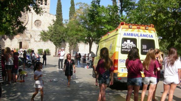 Una bici atropella un nen a la plaça d'Octavià