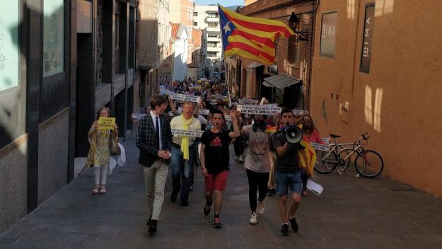 Concentració de protesta aquest dissabte davant l'ajuntament pel pacte d'esquerres