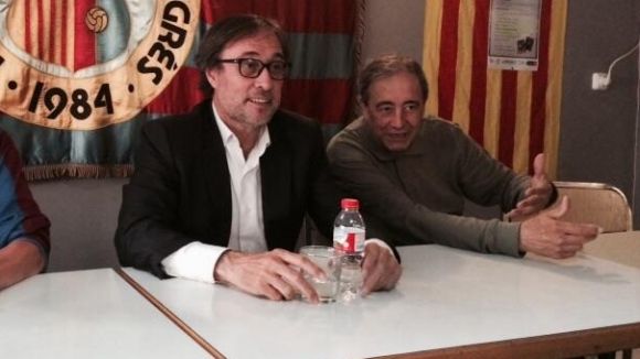 Agustí Benedito visita la Penya Blaugrana Sant Cugat aquesta tarda