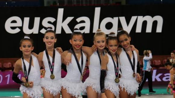 L'aleví 7 del Gimnàstica Sant Cugat, dominador a l'Euskalgym