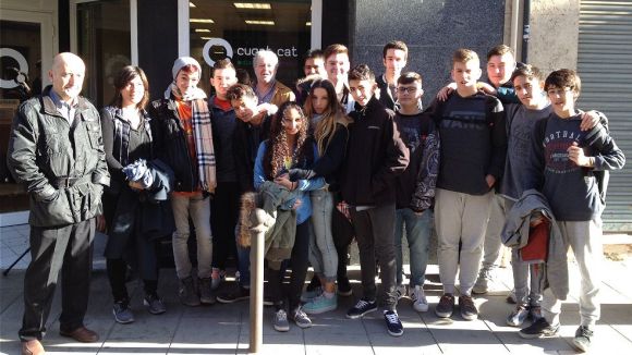 Els alumnes de l'Arnau Cadell presenten el projecte d'hort urbà al SAF