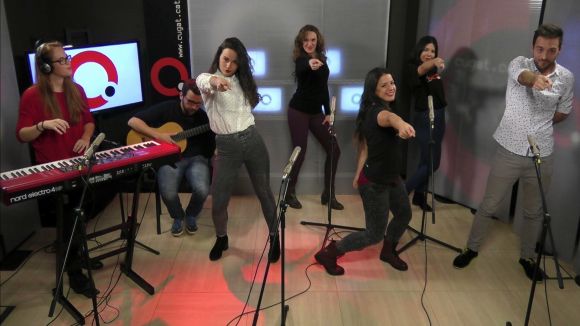 Amarcord Grup Vocal presenta disc al plató de Cugat tv