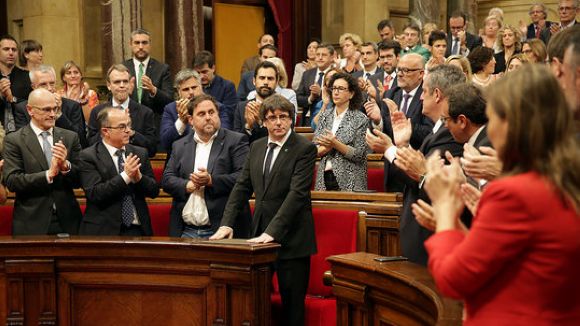 La Cecot i Pimec valoren 'la serenor' de la declaració d'independència suspesa del govern