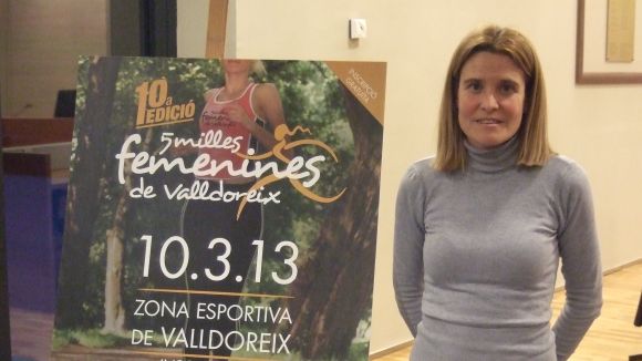 Estrella Ollé és l'atleta homenatjada a les 5 milles femenines de Valldoreix