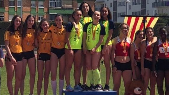 El Club Muntanyenc Sant Cugat suma tres podis al Campionat de Catalunya d'atletisme