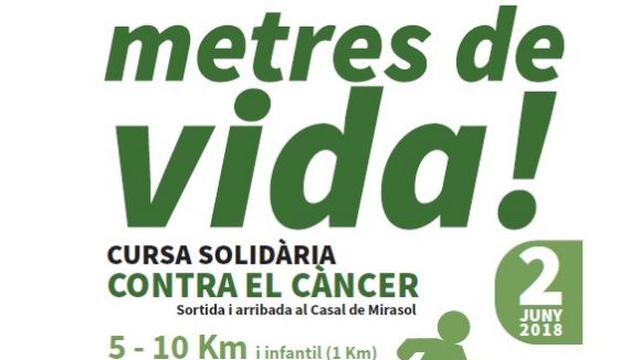 Aquest dissabte arriba una nova cursa solidària contra el càncer, 'Metres de Vida'