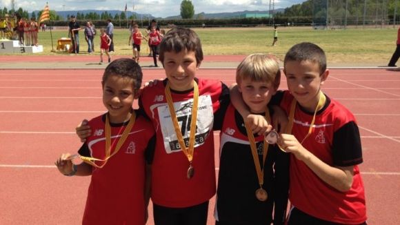 Els atletes del Muntanyenc pugen al podi del Campionat de Catalunya de Relleus