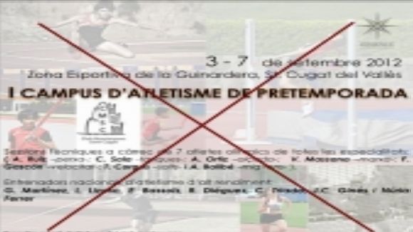 El Muntanyenc ajorna el campus d'atletisme previst per al setembre