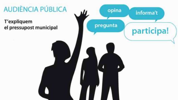 El projecte de pressupost municipal i les noves ordenances fiscals, avui en audiència pública