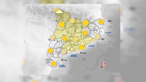 Alerta per vents forts aquest dissabte