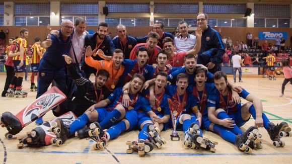 El FC Barcelona s'endú el Campionat de Catalunya júnior d'hoquei patins de Sant Cugat