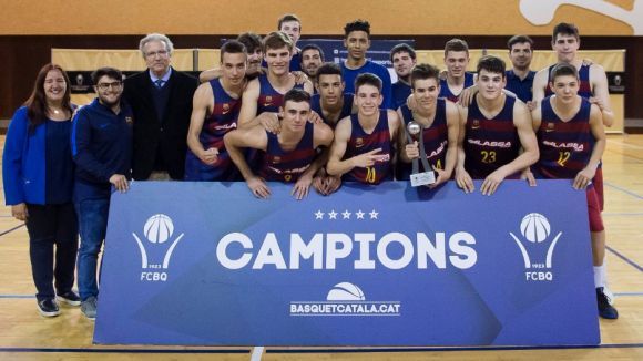 El cadet del FC Barcelona guanya el Campionat de Catalunya de bàsquet a Sant Cugat