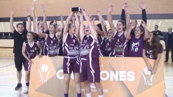El Femení Sant Adrià s'endú el Campionat de Catalunya infantil femení disputat al pav 3