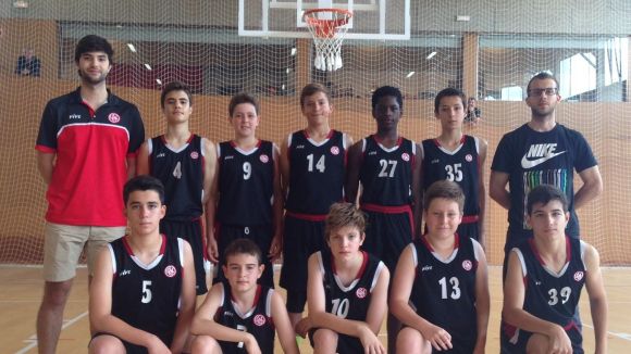 L'equip preinfantil de la UESC, subcampió de Catalunya territorial de bàsquet