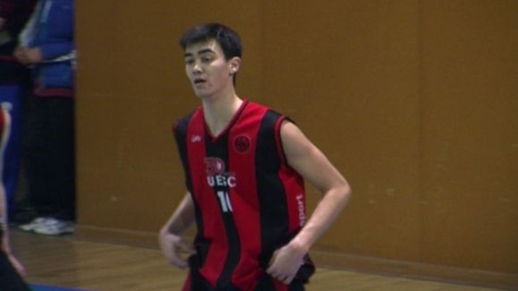 El tècnic Cesc Senpau i el jugador Robert Cosialls, al partit de les estrelles de Copa Catalunya