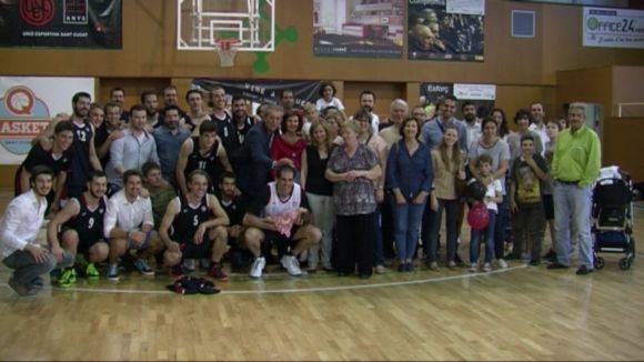 La UE Sant Cugat homenatja Suso i del Campo en la cloenda de la temporada