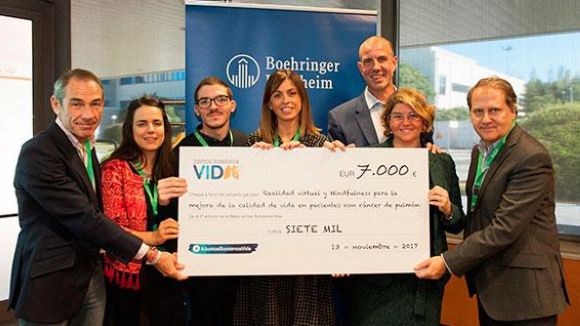 Un projecte de realitat virtual en càncer de pulmó guanya una beca de 7.000 euros de Boehringer