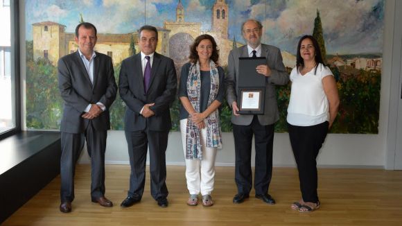 Recepció a l'expresident de Sant Cugat Empresarial a l'ajuntament