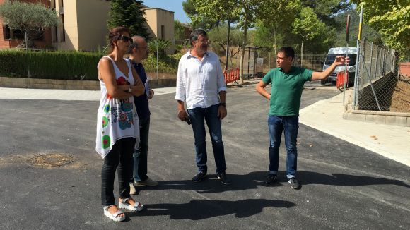 Finalitzen les obres de millora de la zona escolar del carrer de Brollador de Valldoreix