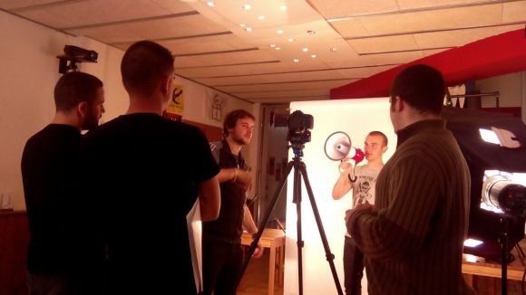 Cal Temerari grava un vídeo promocional per fer difusió del projecte