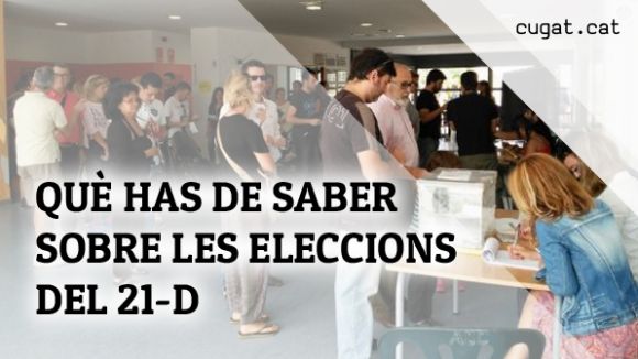 Les respostes als principals dubtes que generen les eleccions del 21-D