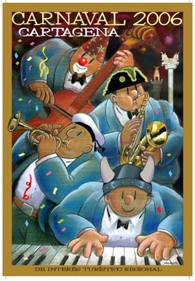 El valldoreixenc Miquel Pellicer s'emporta el primer premi del concurs de cartells 'Carnaval Cartagena 20006'