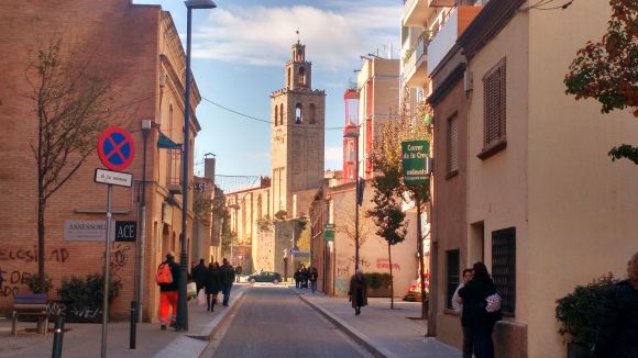 Comença el tall de trànsit al carrer de la Creu per promocionar el comerç