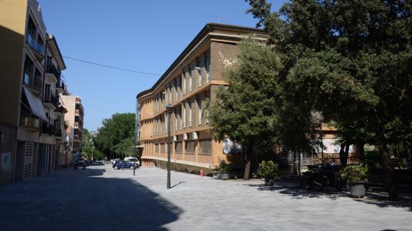 La vianantització dels carrers Indústria i Castellví entra a la recta final i estarà acabada per Festa Major