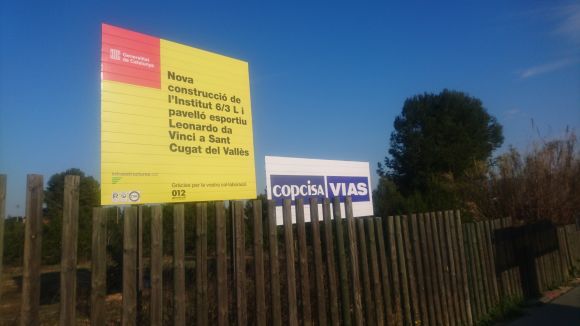 Comencen les obres del futur institut Leonardo da Vinci, que estarà a punt el curs 2018-2019