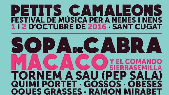 Petits Camaleons oferirà més de 100 concerts en nou espais l'1 i el 2 d'octubre