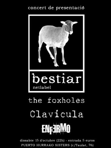 Alt: El segell discogràfic Bestiar Netlabel celebra el seu primer aniversari amb un concert