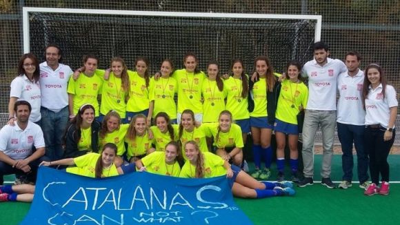 Set integrants del Junior disputen l'Estatal amb la selecció catalana sub 18 d'hoquei herba