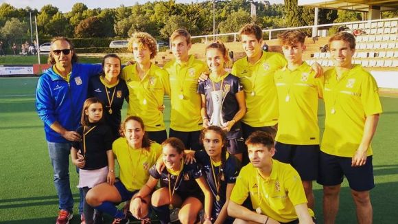 10 integrants del Junior d'hoquei herba guanyen amb Catalunya el Campionat d'Espanya sub 18