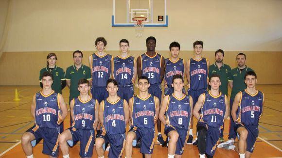 El jugador cadet de la UESC Christ Bonazebi, convocat amb la selecció catalana cadet