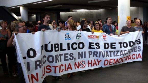 Alt: Els treballadors de Justícia, cridats a una vaga indefinida des d'aquest dimecres